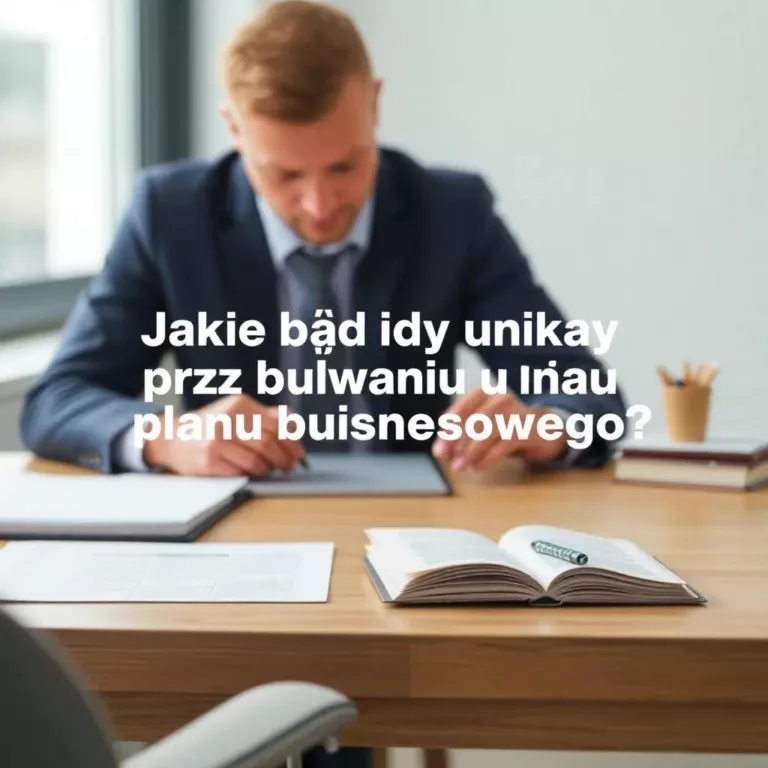 Jakie błędy unikać przy budowaniu planu biznesowego?