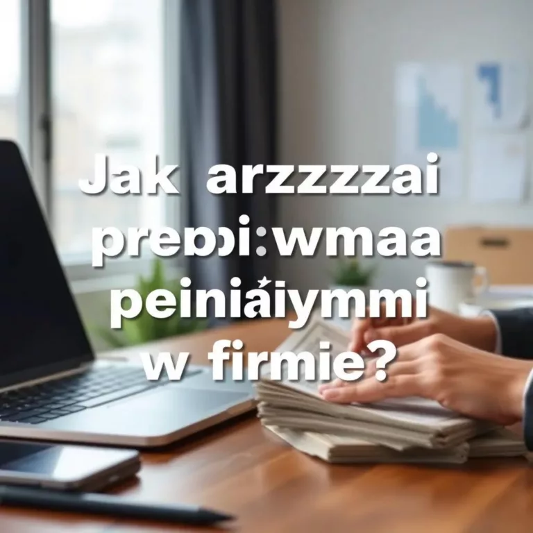 Jak zarządzać przepływami pieniężnymi w firmie?