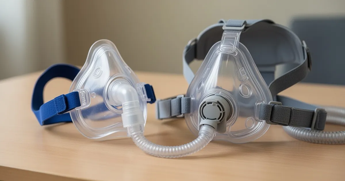 Maska nosowa i maska twarzowa do aparatu CPAP